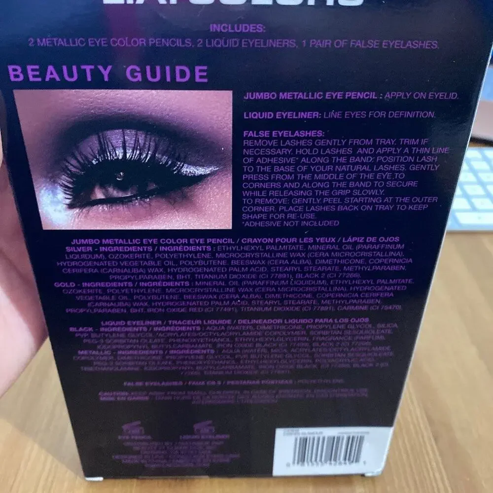 LA Colors Lashes Glamour Set 5 pieces NEW in box Makeup Eyes